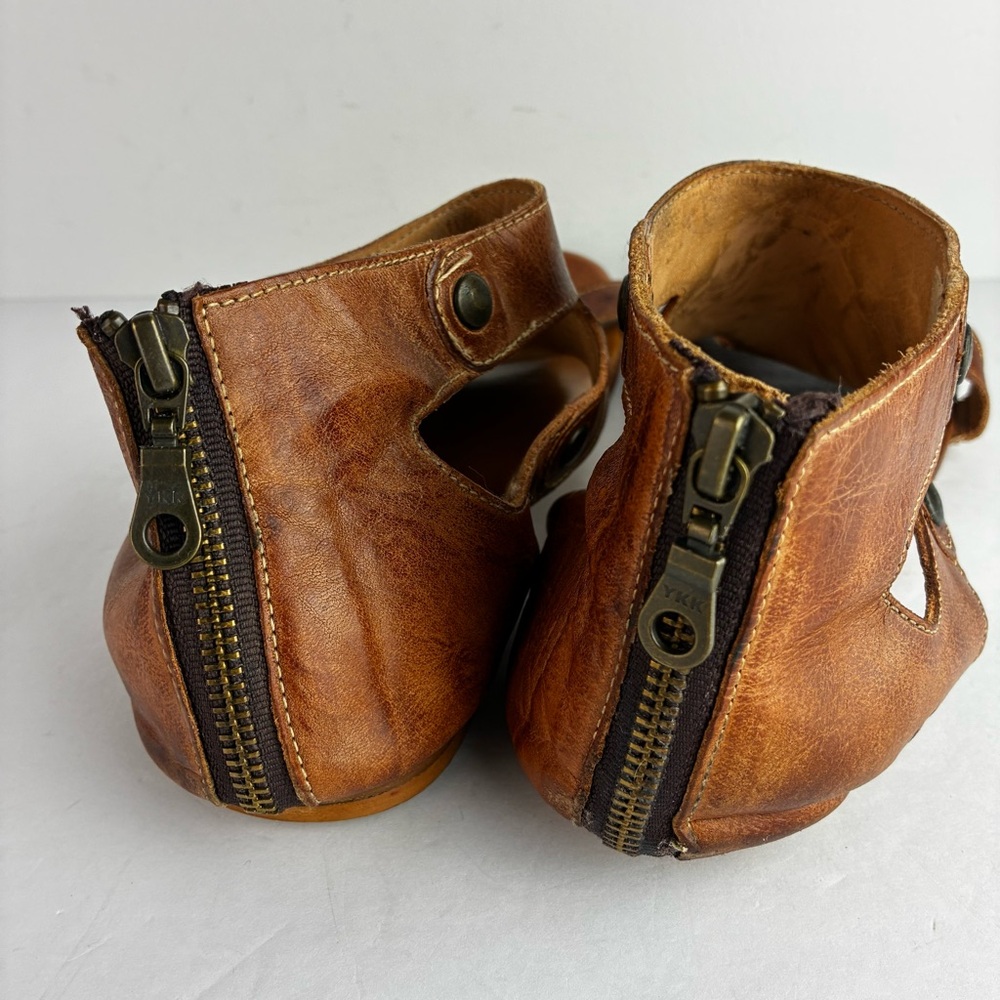 Bed Stu Women's Open-Toe Leather Sandal in Distressed Tan - Picture 5 of 10